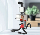 04LM Vlogging Kit LED Light Mobile Vlog Phone Video Selfie Stand Gorilla Tripod - Tavice