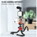 04LM Vlogging Kit LED Light Mobile Vlog Phone Video Selfie Stand Gorilla Tripod - Tavice