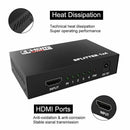 1 IN 4 OUT 4K 3D 1080P Full HD HDMI Splitter Amplifier Duplicator 1X4 Hub DVD - Tavice