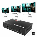 1 IN 4 OUT 4K 3D 1080P Full HD HDMI Splitter Amplifier Duplicator 1X4 Hub DVD - Tavice