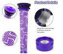 1 Pack Replacement Filter for Dyson V7 V8 Vacuum Parts, 1pc Pre-Filters and 1pc HEPA Post-Filters Compatible with Dyson V7 V8 Animal and Absolute Vacuum Cleaner,Replaces Part