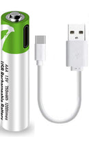 [1 Pack] USB AAA Lithium ion Rechargeable Battery, 1.5V 750mWh Rechargeable AAA Battery - Tavice