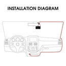 10" 1080P Touch Screen Rear View Mirror Car Dash Cam Reversing Recorder Camera - Battery Mate