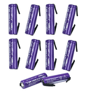 [10 Pack] 14500 1000mAh AA - Size 3.7V Li - ion Rechargeable Batteries with Solder Tabs | High - Performance Cells for Hair Clippers & Beard Shavers - Tavice