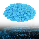 10 Pack Blue Pebbles Stone Glow in the Dark Rock Fish Tank Stones Garden Road Dec - Tavice