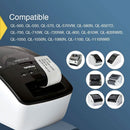 10 Rolls | Compatible Brother DK-22205 62mm x 30.48m(2-3/7" x 100') Continuous Length Paper Tape Labels without Cartridge - Tavice