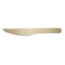 100 Pack | Disposable Wooden Knife All-Natural, Eco-Friendly, Biodegradable, and Compostable - Tavice