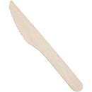 100 Pack | Disposable Wooden Knife All-Natural, Eco-Friendly, Biodegradable, and Compostable - Tavice