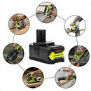 10.0Ah 18V Battery For Ryobi ONE+ PLUS Lithium-ion P108 P105 P104 P102 P107 Tools - Tavice