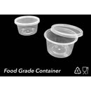 100ml | 100pcs Take away Containers Takeaway Food Plastic Lids Bulk - Tavice
