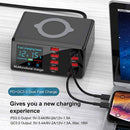 100W 8 Ports Multi USB Charger Quick Charge Fast Wireless Charging Station HUB - Tavice