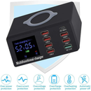 100W 8 Ports Multi USB Charger Quick Charge Fast Wireless Charging Station HUB - Tavice