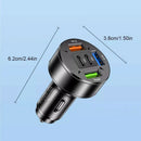100W Car Charger Adapter | 5 - Port USB & Type - C Fast Charging for Phones, Tablets & Dash Cams – 12V/24V - Tavice