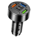 100W Car Charger Adapter | 5 - Port USB & Type - C Fast Charging for Phones, Tablets & Dash Cams – 12V/24V - Tavice