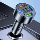 100W Car Charger Adapter | 5 - Port USB & Type - C Fast Charging for Phones, Tablets & Dash Cams – 12V/24V - Battery Mate