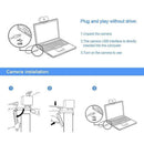 1080P Webcam Full HD USB 2.0 For PC Desktop Laptop Web Camera with Microphone - Battery Mate