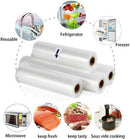 10×Vacuum Food Sealer Rolls Saver Bag Seal Storage Commercial Heat Grade 6MX28cm - Tavice
