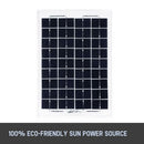 10W Solar Panel Kit 12V Power Caravan Camping Battery Charging Home Garden - Tavice