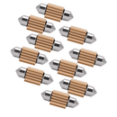 10x 31mm Festoon 15 LED Interior Dome Map Light Bulbs – White 6000K for Car, Ute, 4WD, SUV - Tavice