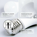 10x LED Bulb 12W E27 Globe Light Cool White Screw Bright Bulb - Tavice