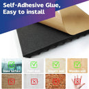 12 Pack| Self Adhesive Studio Acoustic Foam Sound Proofing Panel Strong Absorption (30cm x 30cm x 5cm) - Tavice