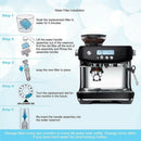 12 Pack | Water Filters for Breville Oracle BES980 (Batch 1751 & earlier) Coffee Machine - Tavice
