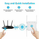 1200Mbps Dual Band Wireless WiFi Extender Repeater Router Range Signal Booster - Tavice