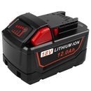 12Ah For Milwaukee M18 18V Li-ion Extended Battery 48-11-1850 48-11-1860 - Tavice