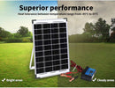12V 10W Solar Panel Kit Mono Caravan Folding Camping Charging Controller Kits - Tavice