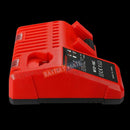 12V - 18V Battery Charger for Milwaukee M12 - 18C Multi Voltage Rapid Dual M12 & M18 - Tavice