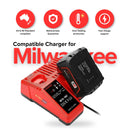 12V - 18V Battery Charger for Milwaukee M12 - 18C Multi Voltage Rapid Dual M12 & M18 - Tavice