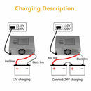 12V-240V Battery Charger Inverter 140W Car ATV 4WD Boat Caravan Motorcycle 10A - Tavice