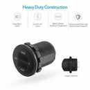 12v / 24V AUX LED Dual Voltmeter Voltage Gauge Battery Monitor Panel Car Boat RV - Tavice