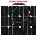 12V 350W Flexible Mono Solar Panel RV Caravan Camping Battery Charge Portable - Tavice