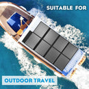 12V 380W Folding Solar Mat Black Silicon Blanket Flexible Solar Panel Kit - Tavice