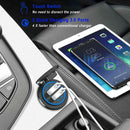 12V Car Cigarette Lighter Socket Dual QC3.0 USB Ports Fast Charger Power Adapter - Tavice