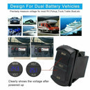 12V Volt meter Dual Battery Monitor LED Digital Car Boat Voltage Marine Gauge - Battery Mate