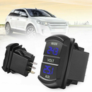 12V Volt meter Dual Battery Monitor LED Digital Car Boat Voltage Marine Gauge - Tavice