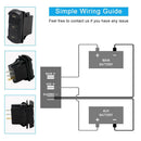 12V Volt meter Dual Battery Monitor LED Digital Car Boat Voltage Marine Gauge AU - Battery Mate