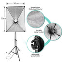 135W Photography Studio Softbox Continuous Lighting Soft Box Light Stand (without Bulbs) - Tavice