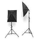 135W Photography Studio Softbox Continuous Lighting Soft Box Light Stand (without Bulbs) - Tavice
