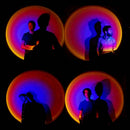 16 Colors Rainbow Sunset Projection Lamp LED Modern Romantic with Remote Control - Tavice