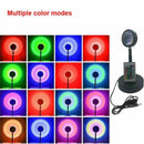 16 Colors Rainbow Sunset Projection Lamp LED Modern Romantic with Remote Control - Battery Mate