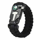 16 in 1 Camping Hiking Gear Survival Watch Compass Flint Fire Thermometer - Tavice