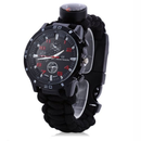 16 in 1 Camping Hiking Gear Survival Watch Compass Flint Fire Thermometer - Tavice