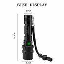 180000LM L2 LED Tactical Flashlight USB Rechargeable Camping Hunting Torch - Tavice