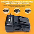 18V Replacement Battery Charger for AEG 18V Cordless Power Tools BS 18C LI L1850R L1820R L1825R L1860R L1815R BKS 18 LI AL1218 L1830R - Tavice