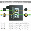 192kHz Digital Optical Coaxial Toslink to Analog RCA L/R 3.5mm Audio Converter - Tavice