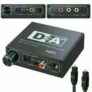 192kHz Digital Optical Coaxial Toslink to Analog RCA L/R 3.5mm Audio Converter - Tavice