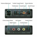 192kHz Digital Optical Coaxial Toslink to Analog RCA L/R 3.5mm Audio Converter - Tavice